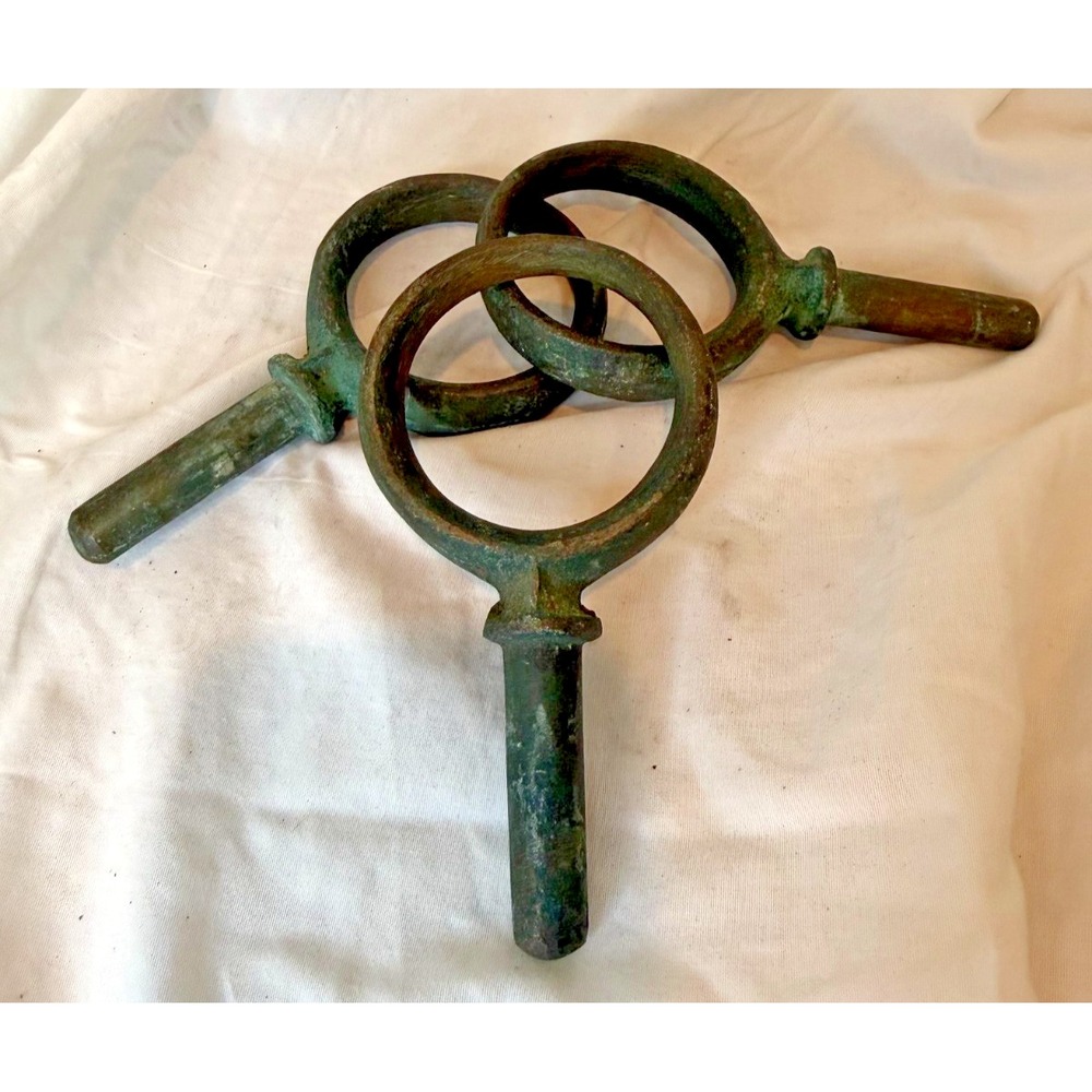 Vintage Crittenden Wilcox Bronze Oarlocks Size 0 - Set of 3